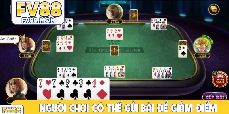 Người chơi có thể gửi bài để giảm điểm