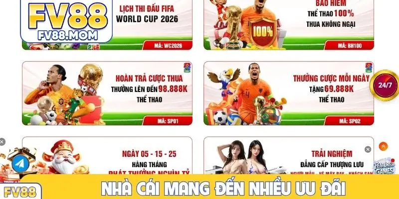 Nhà cái mang đến nhiều ưu đãi